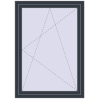 Pricing Tilt-and-Turn 1000x1400 mm REHAU OPTIMUM EURO-DESIGN 70 ANTHRACITE_GREY_STRUKTURAL external