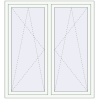 Pricing Tilt-and-Turn 1400x1500 mm REHAU OPTIMUM EURO-DESIGN 70 RAL 9016 Traffic white two-sided