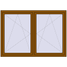 Pricing Tilt-and-Turn 1770x1235 mm REHAU ENERGY-SAVING SYNEGO MD GOLDEN OAK two-sided
