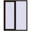 Ustalenie cen Okna skrzydłowe 1400x1800 mm REHAU OPTIMUM EURO-DESIGN 70 BLACK_BROWN dwustronny