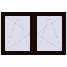 Pricing Tilt-and-Turn 1500x1000 mm REHAU OPTIMUM EURO-DESIGN 70 BLACK_BROWN external