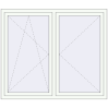 Pricing Tilt-and-Turn 1600x1360 mm REHAU OPTIMUM EURO-DESIGN 70 RAL 9016 Traffic white two-sided