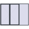 Pricing Tilt-and-Turn 3000x2300 mm REHAU ENERGY-SAVING SYNEGO MD ANTHRACITE_GREY_STRUKTURAL two-sided