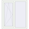Pricing Tilt-and-Turn 1030x1160 mm REHAU OPTIMUM EURO-DESIGN 70 RAL 9016 Traffic white two-sided