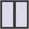 Pricing Tilt-and-Turn 1600x1600 mm REHAU OPTIMUM EURO-DESIGN 70 ANTHRACITE_GREY_GLATT external