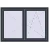Pricing Tilt-and-Turn 1400x1000 mm REHAU ENERGY-SAVING SYNEGO MD ANTHRACITE_GREY_STRUKTURAL external
