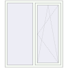 Pricing Tilt-and-Turn 1300x1500 mm REHAU OPTIMUM EURO-DESIGN 70 RAL 9016 Traffic white two-sided