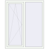 Pricing Tilt-and-Turn 1200x1500 mm REHAU ENERGY-SAVING SYNEGO MD RAL 9016 Traffic white two-sided