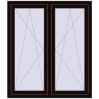 Ustalenie cen Okna skrzydłowe 1185x1340 mm REHAU ENERGY-SAVING SYNEGO MD BLACK_BROWN dwustronny