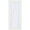 Pricing Tilt-and-Turn 600x1500 mm REHAU OPTIMUM EURO-DESIGN 70 RAL 9016 Traffic white two-sided
