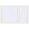 Ustalenie cen Okna skrzydłowe 2200x1400 mm REHAU OPTIMUM EURO-DESIGN 70 RAL 9016 Traffic white dwustronny