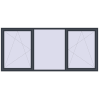 Pricing Tilt-and-Turn 2900x1300 mm REHAU OPTIMUM EURO-DESIGN 70 ANTHRACITE_GREY_STRUKTURAL two-sided