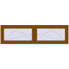 Pricing Tilt-and-Turn 2100x580 mm REHAU OPTIMUM EURO-DESIGN 70 GOLDEN OAK external
