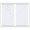 Pricing Tilt-and-Turn 1800x1500 mm REHAU ENERGY-SAVING SYNEGO MD RAL 9016 Traffic white two-sided
