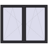 Pricing Tilt-and-Turn 1755x1445 mm REHAU ENERGY-SAVING SYNEGO MD BLACK_ULTI-MATT two-sided