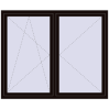 Pricing Tilt-and-Turn 1750x1450 mm REHAU ENERGY-SAVING SYNEGO MD BLACK_BROWN external