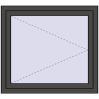 Pricing Tilt-and-Turn 1000x900 mm REHAU BRILLANT DESIGN BASALT_GREY two-sided