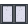Ustalenie cen Okna skrzydłowe 1080x800 mm REHAU ENERGY-SAVING SYNEGO MD ANTHRACITE_GREY_STRUKTURAL dwustronny