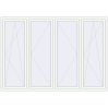 Pricing Tilt-and-Turn 2600x1800 mm REHAU BRILLANT DESIGN RAL 9016 Traffic white two-sided