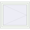 Pricing Tilt-and-Turn 1000x900 mm REHAU BRILLANT DESIGN RAL 9016 Traffic white two-sided