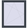 Pricing Tilt-and-Turn 1200x1400 mm REHAU OPTIMUM EURO-DESIGN 70 ANTHRACITE_GREY_STRUKTURAL two-sided