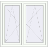 Pricing Tilt-and-Turn 1100x1070 mm REHAU OPTIMUM EURO-DESIGN 70 RAL 9016 Traffic white two-sided