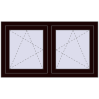 Ustalenie cen Okna skrzydłowe 1215x650 mm REHAU ENERGY-SAVING SYNEGO MD CHOCOLATE_BROWN dwustronny