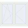 Pricing Tilt-and-Turn 1435x1235 mm REHAU ENERGY-SAVING SYNEGO MD RAL 9016 Traffic white two-sided