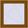 Pricing Tilt-and-Turn 860x860 mm REHAU OPTIMUM EURO-DESIGN 70 GOLDEN OAK two-sided