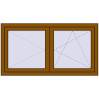 Pricing Tilt-and-Turn 1400x750 mm REHAU OPTIMUM EURO-DESIGN 70 GOLDEN OAK two-sided