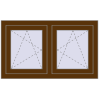 Pricing Tilt-and-Turn 1000x600 mm REHAU OPTIMUM EURO-DESIGN 70 WALNUT external