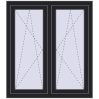 Ustalenie cen Okna skrzydłowe 1005x1130 mm REHAU ENERGY-SAVING SYNEGO MD BLACK_ULTI-MATT zewnętrzny
