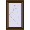 Pricing Tilt-and-Turn 650x1100 mm REHAU OPTIMUM EURO-DESIGN 70 DARK_OAK two-sided