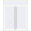 Pricing Tilt-and-Turn 1450x1800 mm REHAU OPTIMUM EURO-DESIGN 70 RAL 9016 Traffic white two-sided