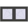 Ustalenie cen Okna skrzydłowe 1275x680 mm REHAU ENERGY-SAVING SYNEGO MD BASALT_GREY dwustronny
