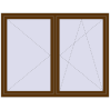Pricing Tilt-and-Turn 1800x1400 mm REHAU OPTIMUM EURO-DESIGN 70 WALNUT external