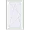 Pricing Tilt-and-Turn 650x1195 mm REHAU BRILLANT DESIGN RAL 9016 Traffic white two-sided