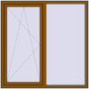 Pricing Tilt-and-Turn 1500x1500 mm EPSILON OPTIMA GOLDEN OAK external