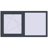 Ustalenie cen Okna skrzydłowe 1500x800 mm CLASICTHERM 70 ANTHRACITE_GREY_STRUKTURAL zewnętrzny