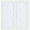 Pricing Tilt-and-Turn 1430x1430 mm REHAU OPTIMUM EURO-DESIGN 70 RAL 9016 Traffic white two-sided