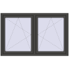 Ustalenie cen Okna skrzydłowe 1560x980 mm REHAU ENERGY-SAVING SYNEGO MD BASALT_GREY zewnętrzny