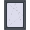 Pricing Tilt-and-Turn 800x1000 mm REHAU OPTIMUM EURO-DESIGN 70 ANTHRACITE_GREY_STRUKTURAL two-sided