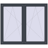 Ustalenie cen Okna skrzydłowe 1575x1370 mm REHAU ENERGY-SAVING SYNEGO MD ANTHRACITE_GREY_STRUKTURAL zewnętrzny
