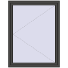 Pricing Tilt-and-Turn 1150x1500 mm REHAU ENERGY-SAVING SYNEGO MD BASALT_GREY two-sided