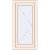 Pricing Tilt-and-Turn 500x1000 mm REHAU OPTIMUM EURO-DESIGN 70 CREAME_WHITE_50L-2 two-sided