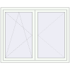 Pricing Tilt-and-Turn 1500x1200 mm REHAU ENERGY-SAVING SYNEGO MD RAL 9016 Traffic white two-sided