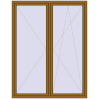 Pricing Tilt-and-Turn 1700x2200 mm REHAU ENERGY-SAVING SYNEGO MD LIGHT_OAK two-sided