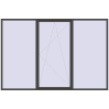 Pricing Tilt-and-Turn 3600x2400 mm REHAU ENERGY-SAVING SYNEGO MD BASALT_GREY two-sided