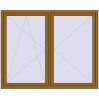 Pricing Tilt-and-Turn 1800x1450 mm REHAU ENERGY-SAVING SYNEGO MD LIGHT_OAK external