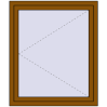 Pricing Tilt-and-Turn 1000x1190 mm REHAU OPTIMUM EURO-DESIGN 70 GOLDEN OAK two-sided